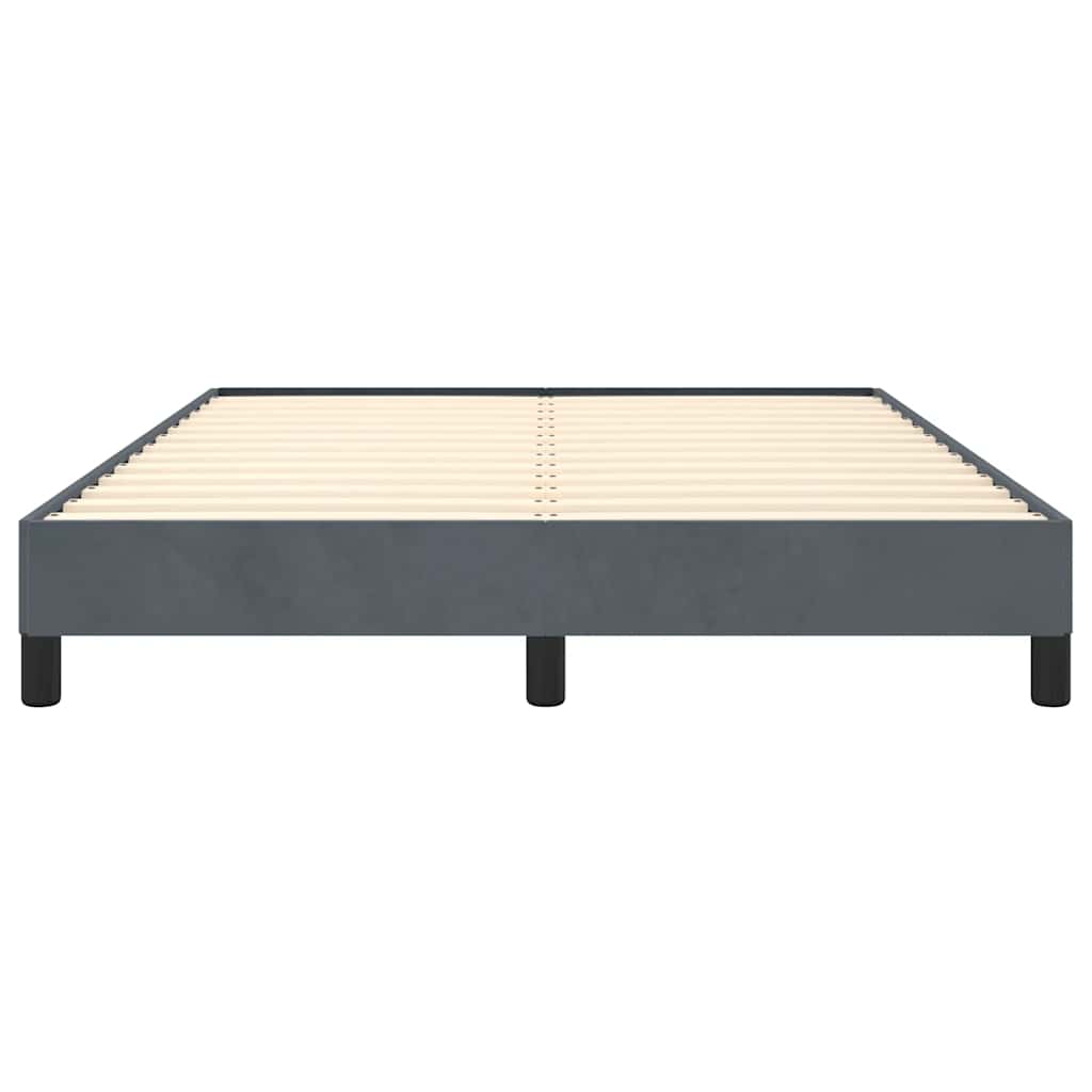 Struttura letto senza Materasso Grigio Scuro 152x203 cm matrimoniale Velluto | homemem39