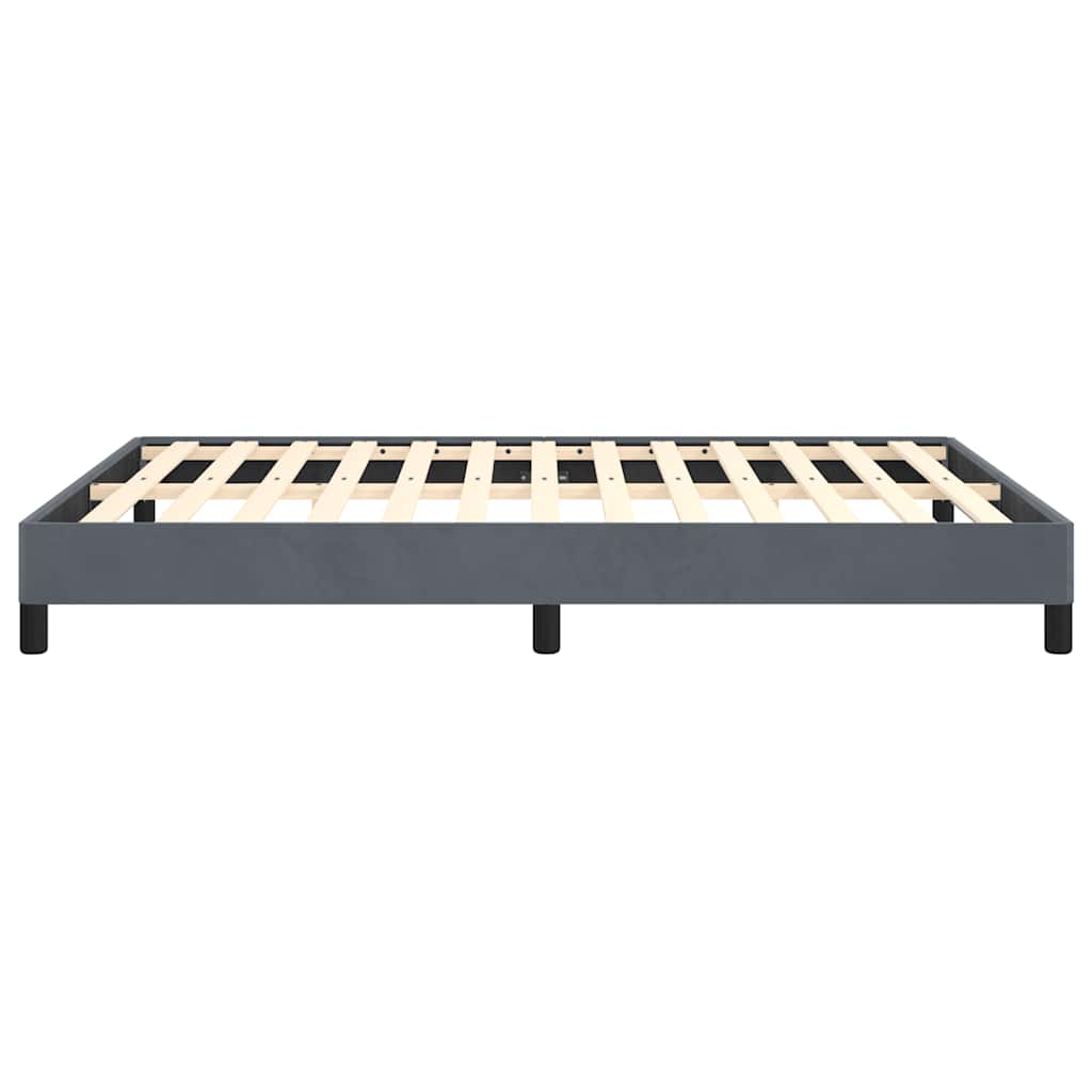 Struttura letto senza Materasso Grigio Scuro 152x203 cm matrimoniale Velluto | homemem39