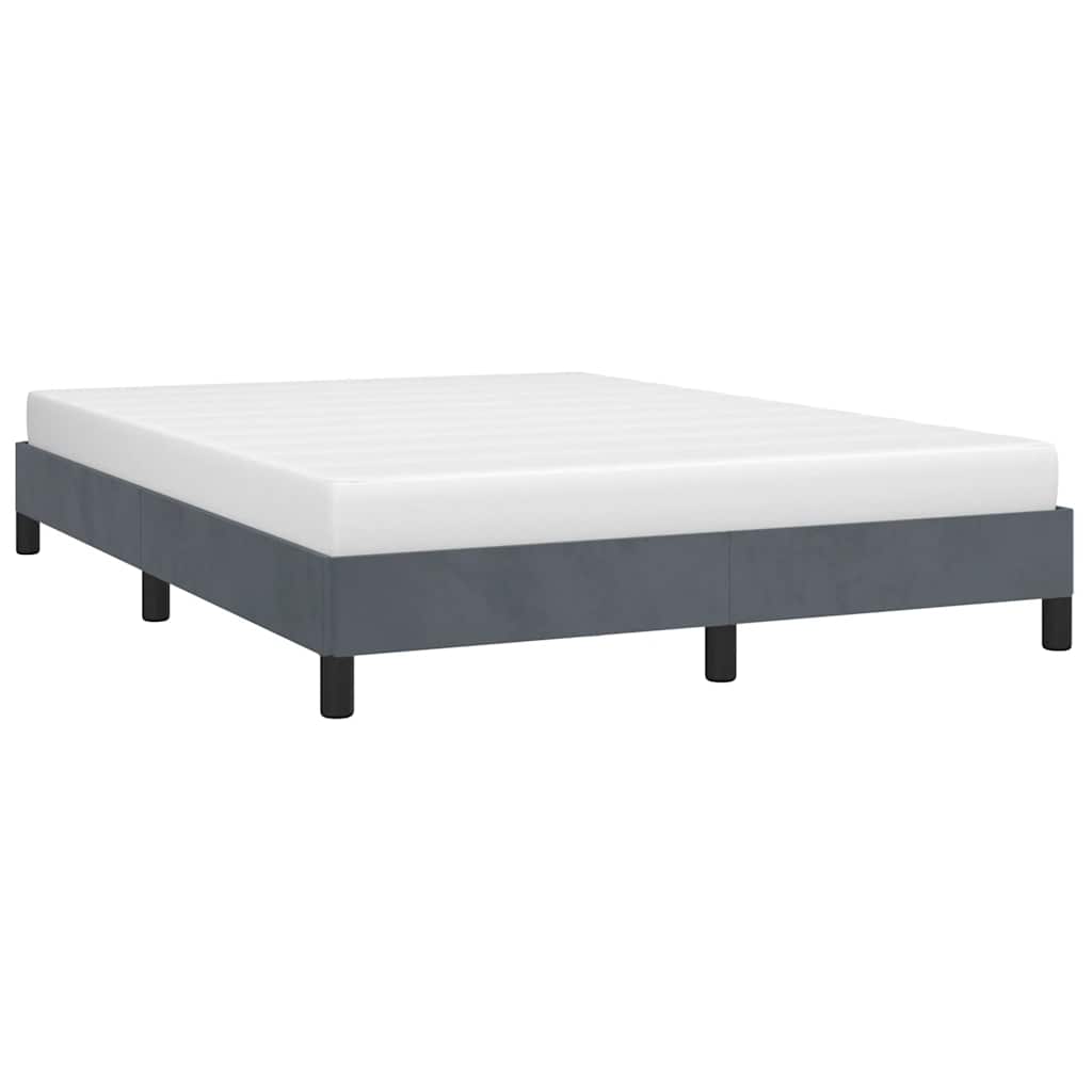 Struttura letto senza Materasso Grigio Scuro 152x203 cm matrimoniale Velluto | homemem39