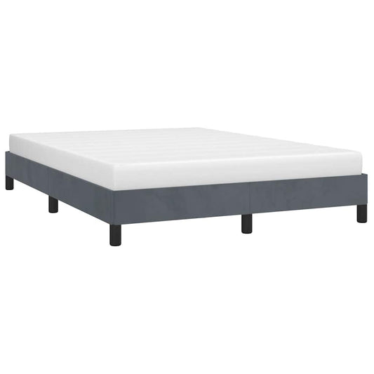 Struttura letto senza Materasso Grigio Scuro 152x203 cm matrimoniale Velluto | homemem39