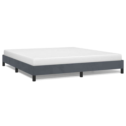 Struttura letto senza Materasso Grigio Scuro 193x203 cm matrimoniale Velluto | homemem39