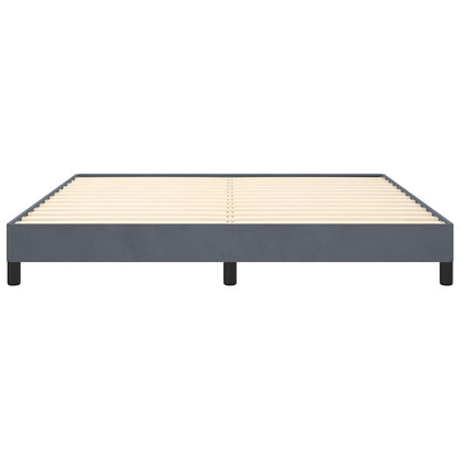 Struttura letto senza Materasso Grigio Scuro 193x203 cm matrimoniale Velluto | homemem39