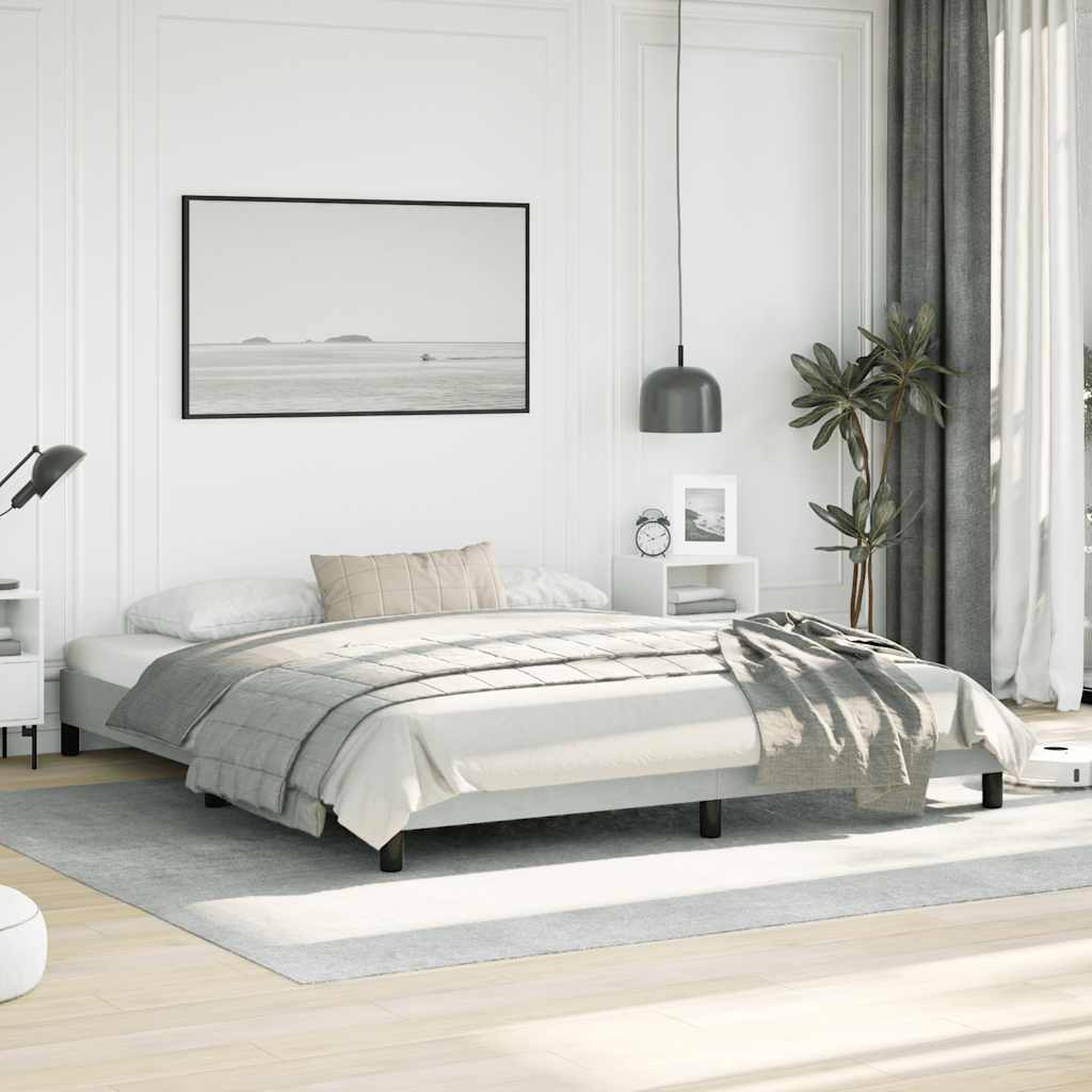 Struttura letto senza Materasso Grigio Chiaro California King Velluto | homemem39