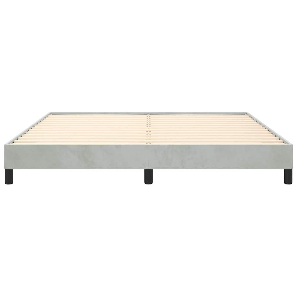 Struttura letto senza Materasso Grigio Chiaro California King Velluto | homemem39