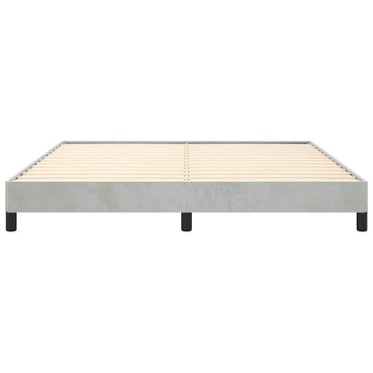 Struttura letto senza Materasso Grigio Chiaro California King Velluto | homemem39