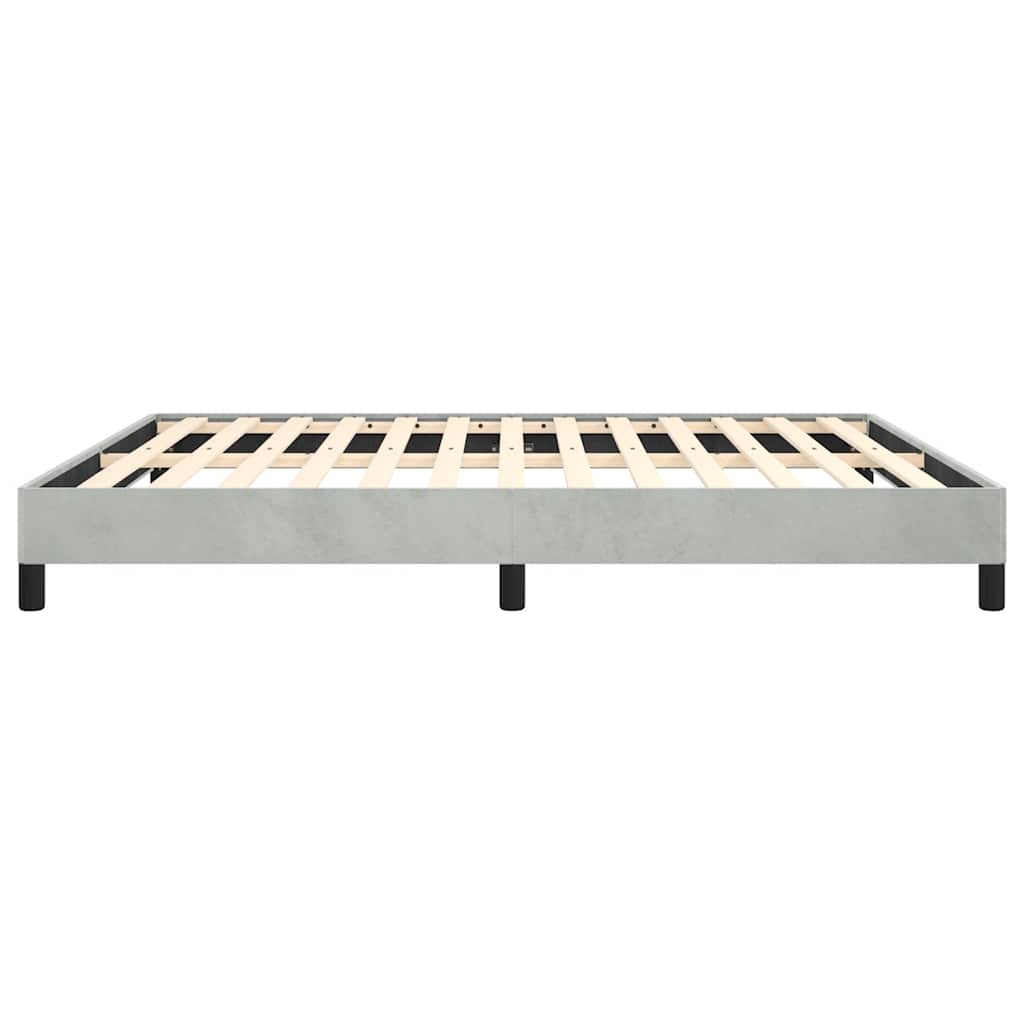 Struttura letto senza Materasso Grigio Chiaro California King Velluto | homemem39
