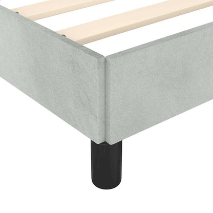 Struttura letto senza Materasso Grigio Chiaro California King Velluto | homemem39