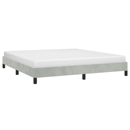 Struttura letto senza Materasso Grigio Chiaro California King Velluto | homemem39
