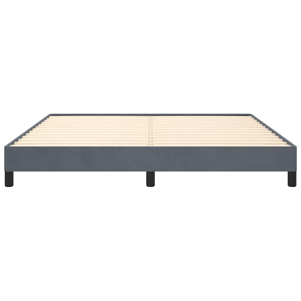 Struttura letto senza Materasso Grigio Scuro California King Velluto | homemem39