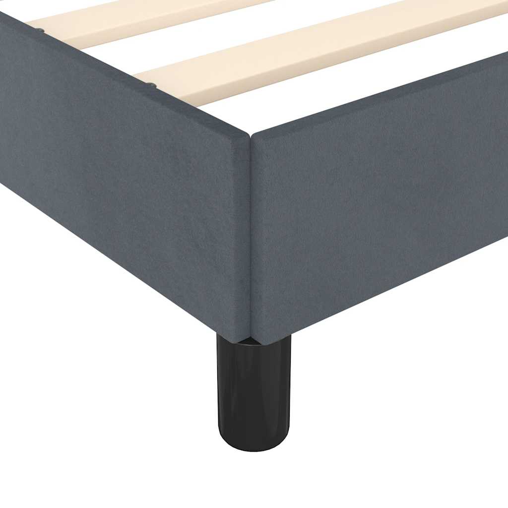 Struttura letto senza Materasso Grigio Scuro California King Velluto | homemem39