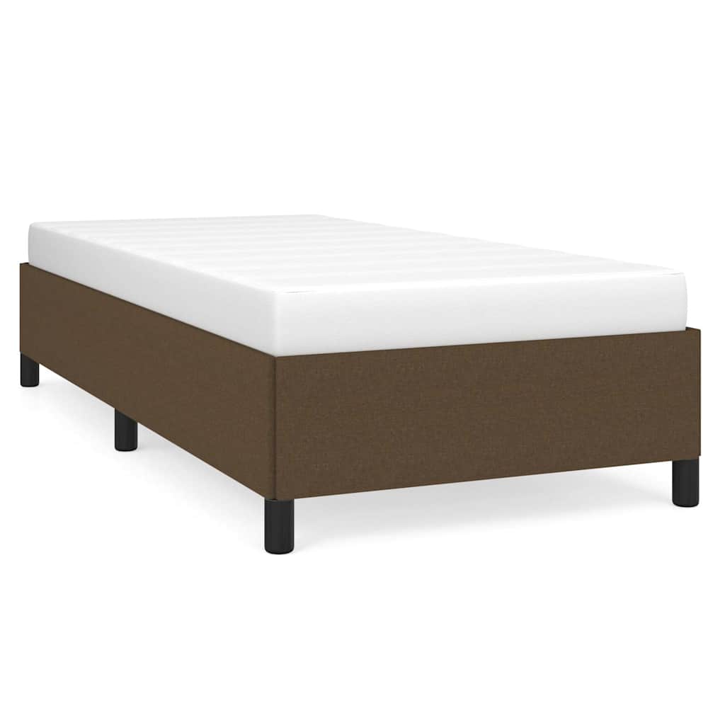 Giroletto senza Materasso Marrone Scuro 80x200 cm Tessuto