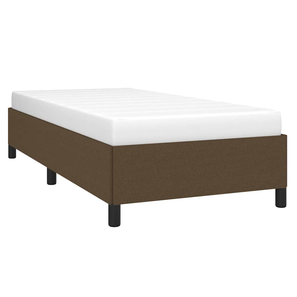 Giroletto senza Materasso Marrone Scuro 80x200 cm Tessuto