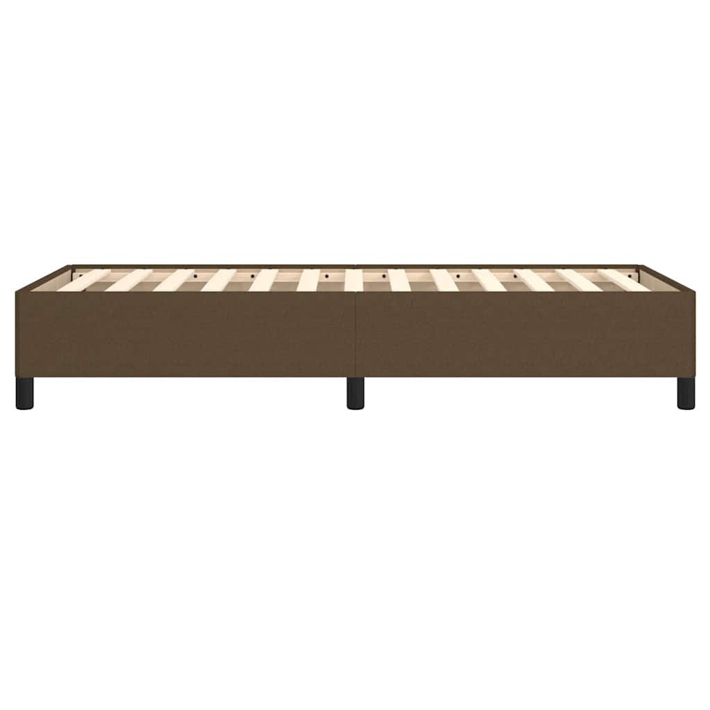 Giroletto senza Materasso Marrone Scuro 80x200 cm Tessuto