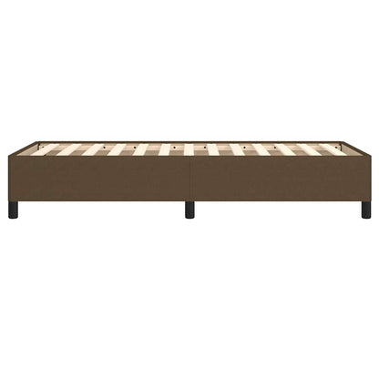 Giroletto senza Materasso Marrone Scuro 80x200 cm Tessuto