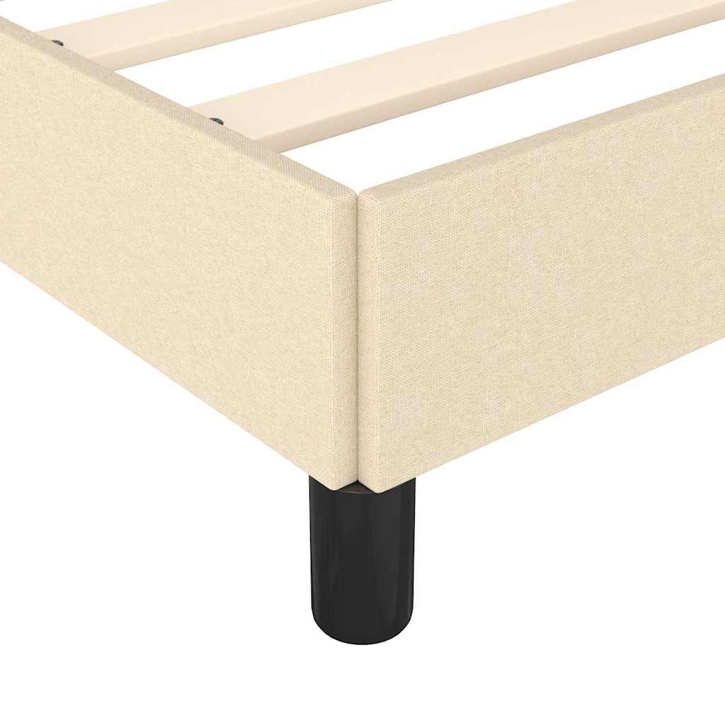 Giroletto senza Materasso Crema 80x200 cm in Tessuto