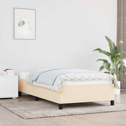 Giroletto senza Materasso Crema 80x200 cm in Tessuto