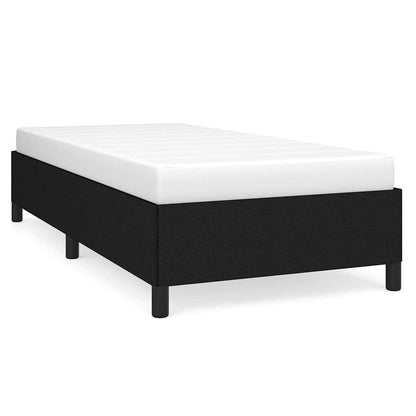 Giroletto senza Materasso Nero 90x190 cm in Tessuto