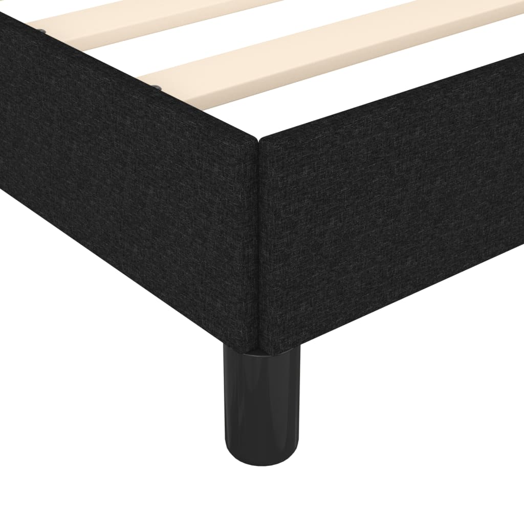 Giroletto senza Materasso Nero 90x190 cm in Tessuto | homemem39