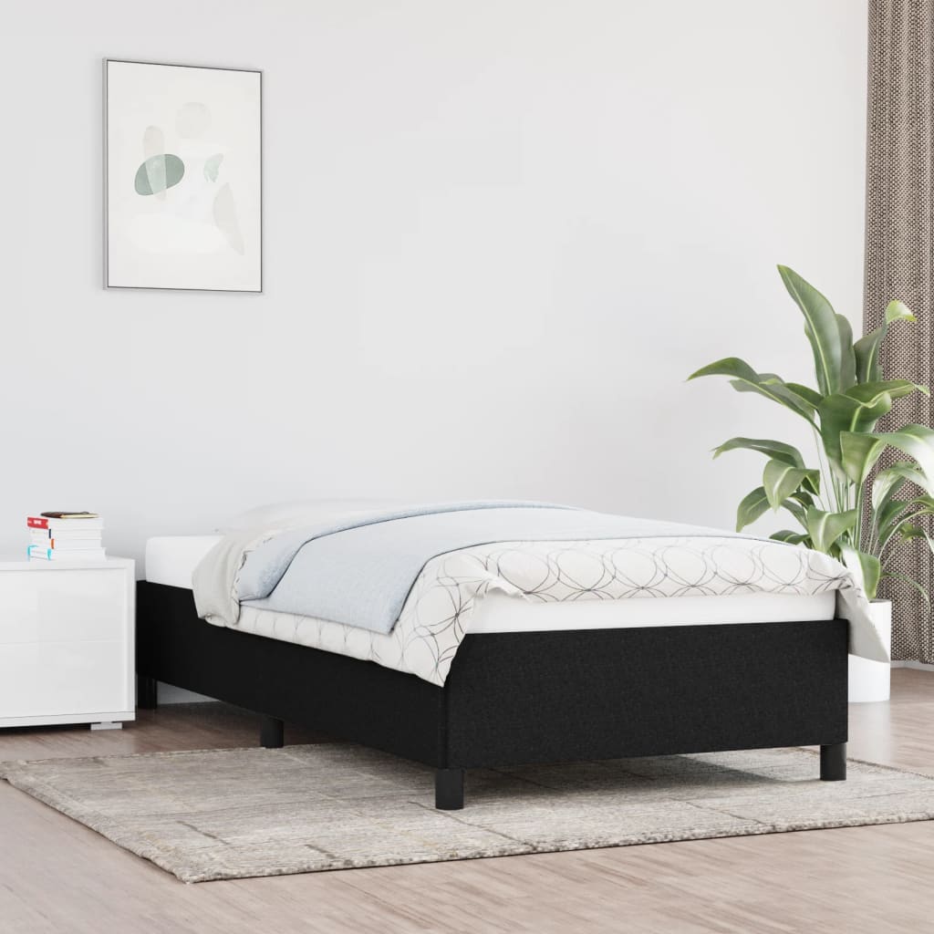 Giroletto senza Materasso Nero 90x190 cm in Tessuto | homemem39