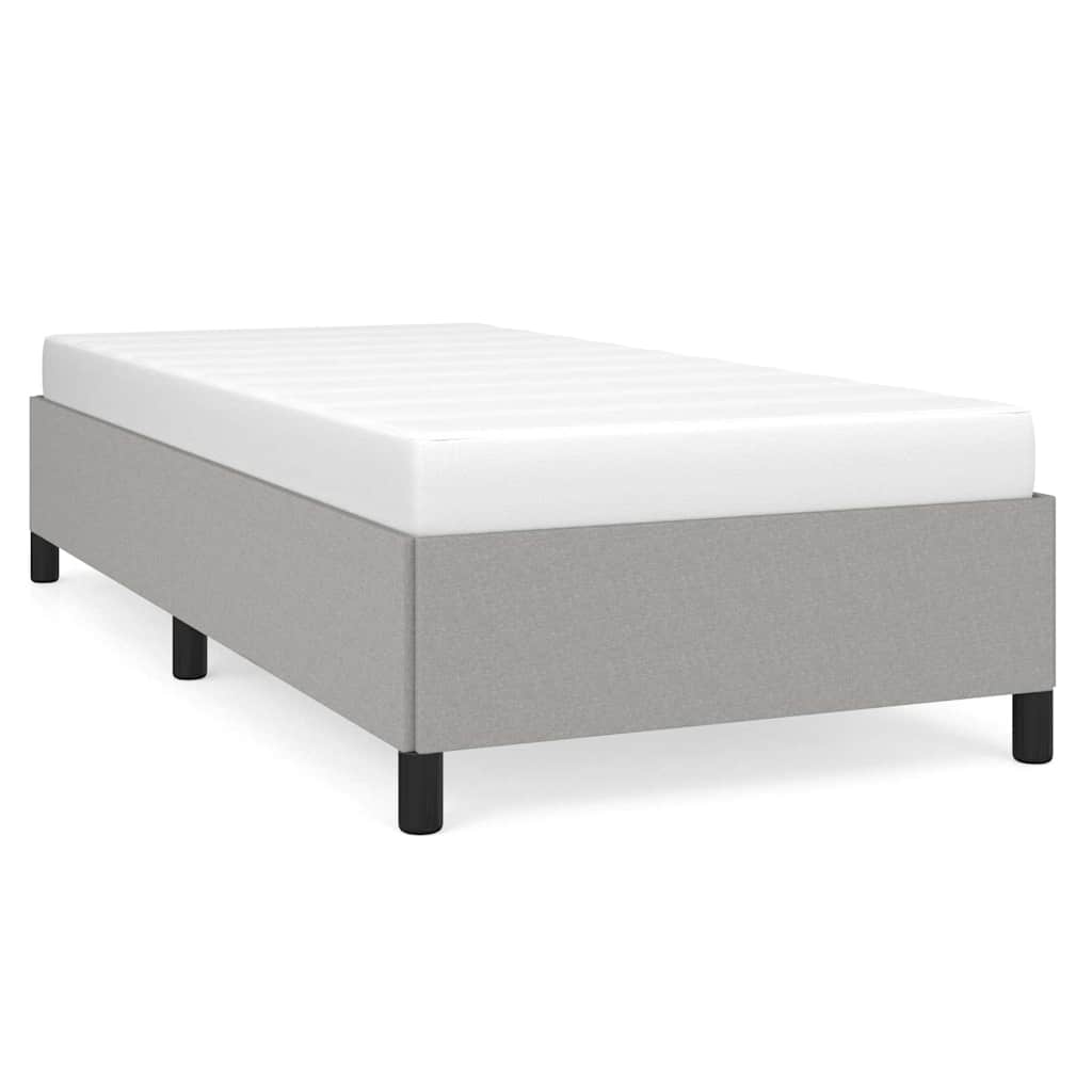 Giroletto senza Materasso Grigio Chiaro 90x200 cm Tessuto