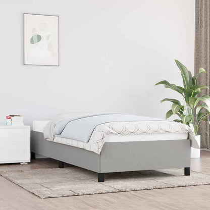 Giroletto senza Materasso Grigio Chiaro 90x200 cm Tessuto