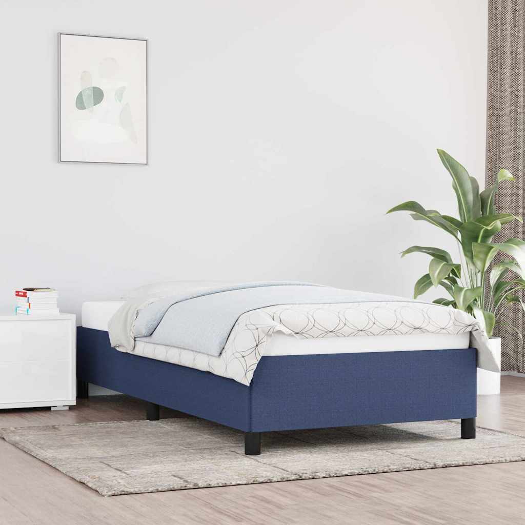 Giroletto senza Materasso Blu 90x200 cm in Tessuto