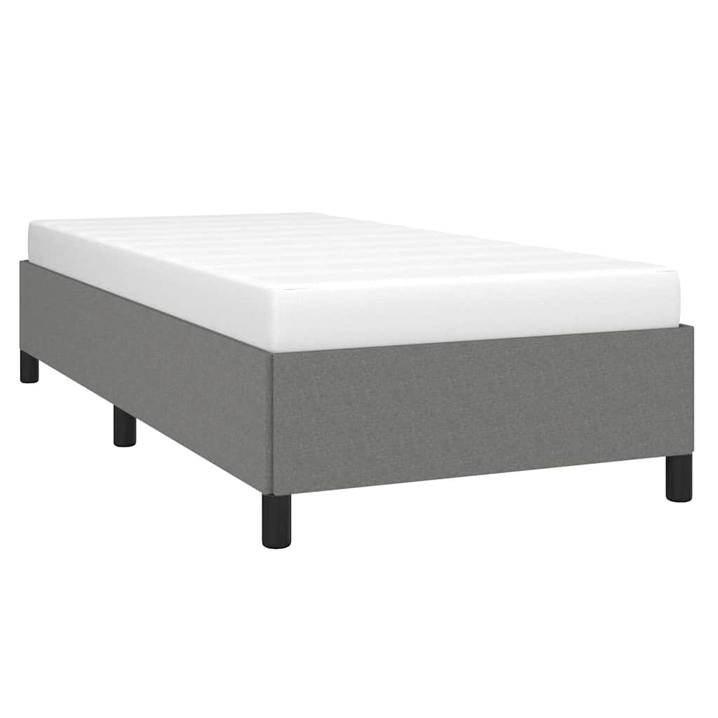 Giroletto senza Materasso Grigio Scuro 100x200 cm Tessuto