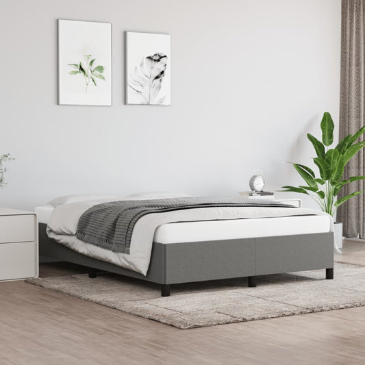 Giroletto senza Materasso Grigio Scuro 140x190 cm Tessuto - homemem39