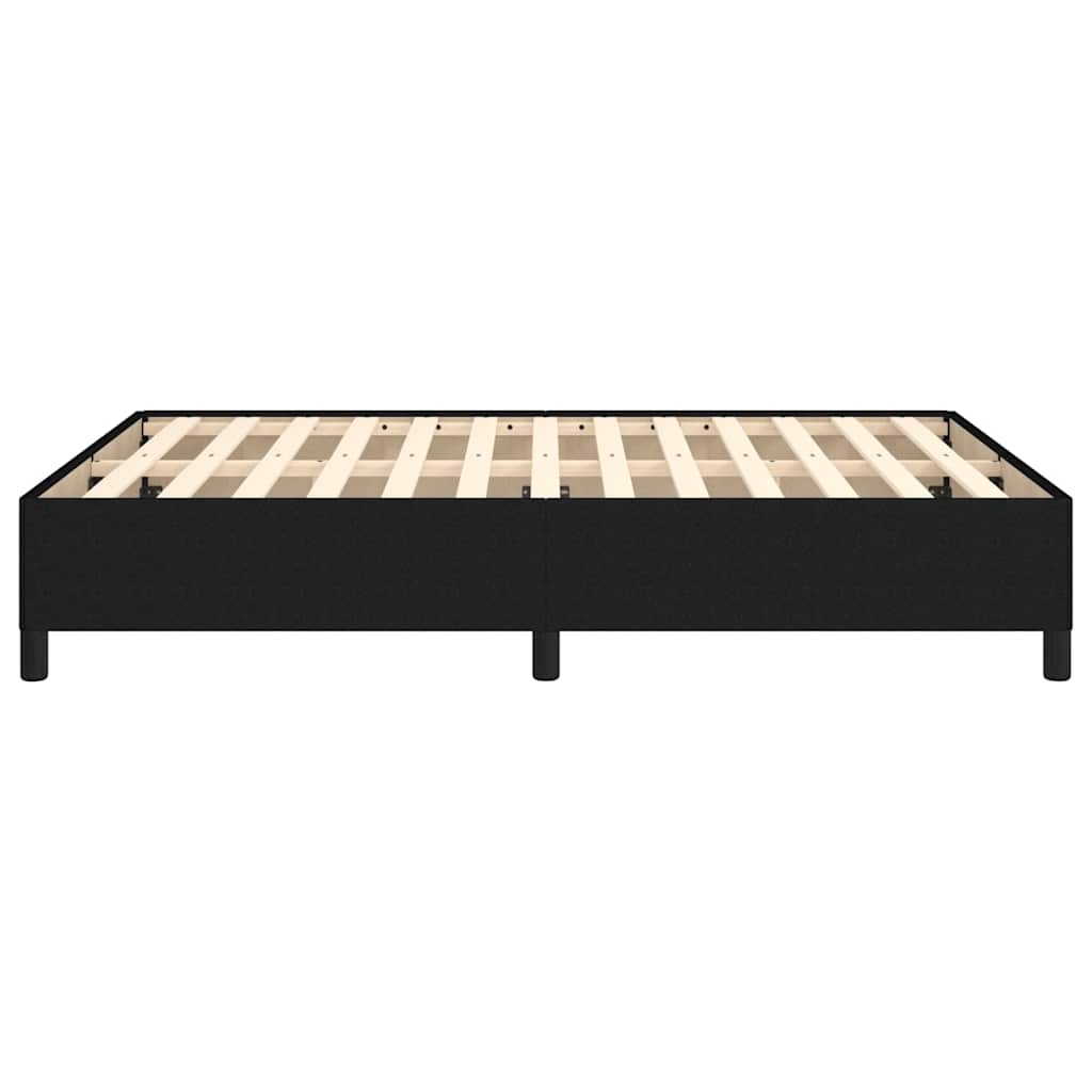 Giroletto senza Materasso Nero 140x190 cm in Tessuto