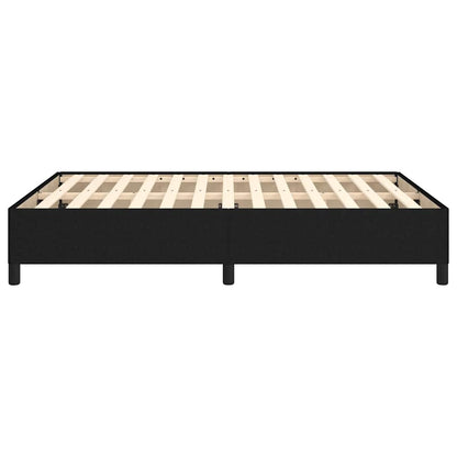 Giroletto senza Materasso Nero 140x200 cm in Tessuto