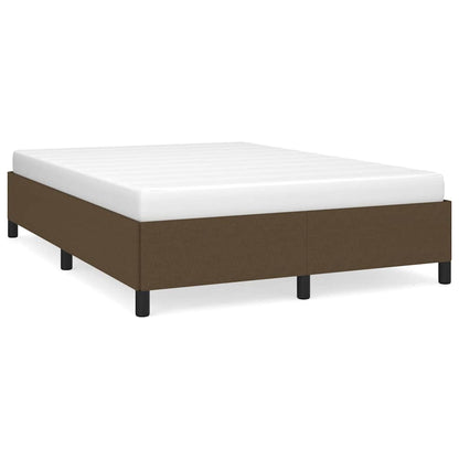 Giroletto senza Materasso Marrone Scuro 140x200 cm Tessuto