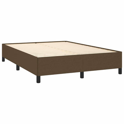 Giroletto senza Materasso Marrone Scuro 140x200 cm Tessuto