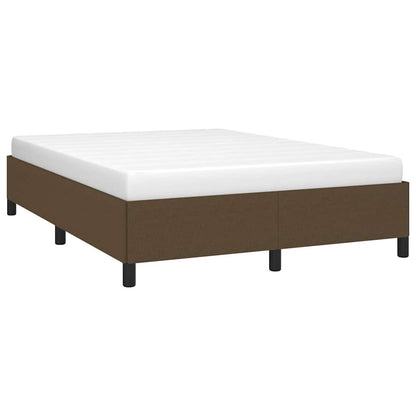Giroletto senza Materasso Marrone Scuro 140x200 cm Tessuto