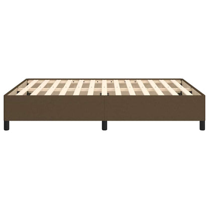 Giroletto senza Materasso Marrone Scuro 140x200 cm Tessuto