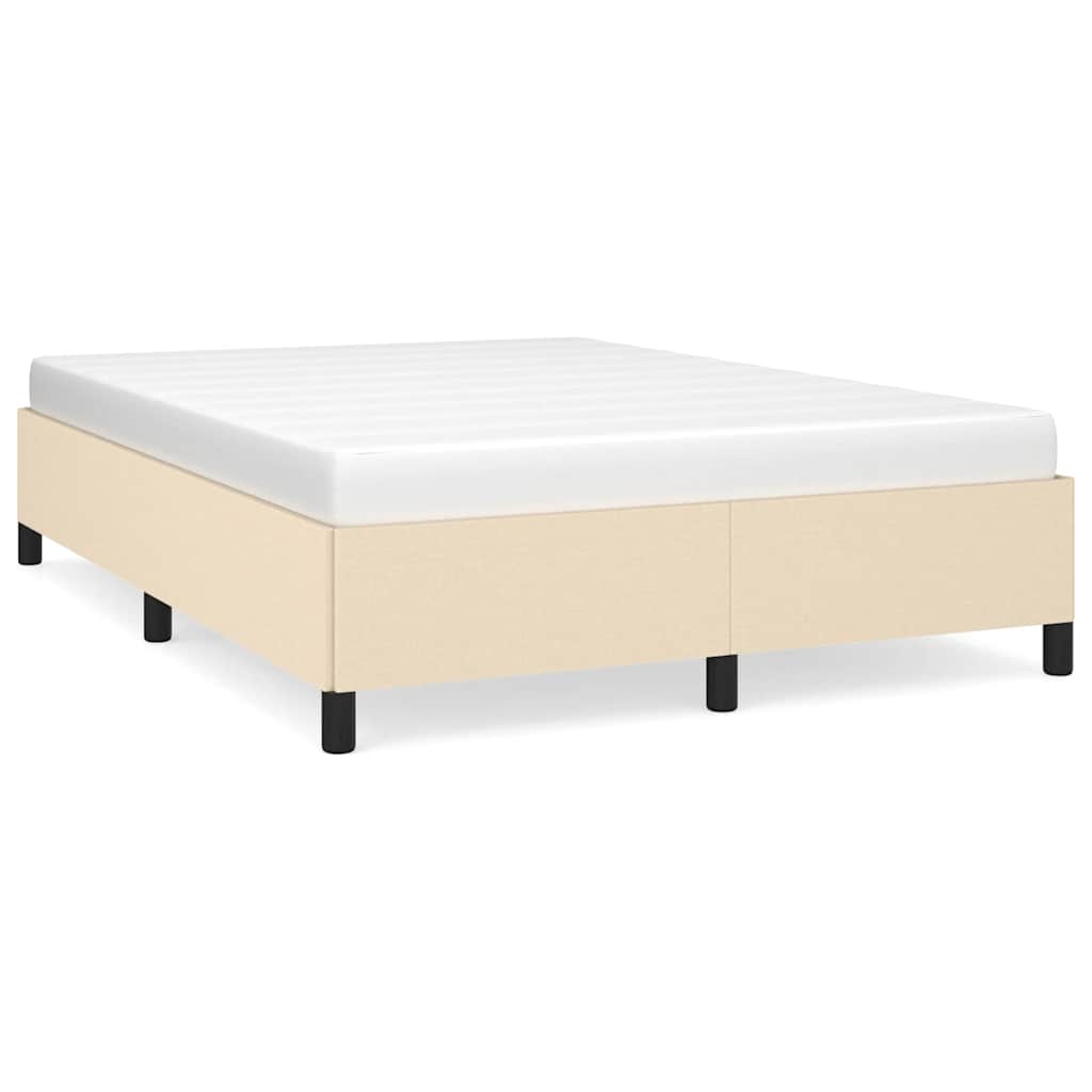 Giroletto senza Materasso Crema 140x200 cm in Tessuto