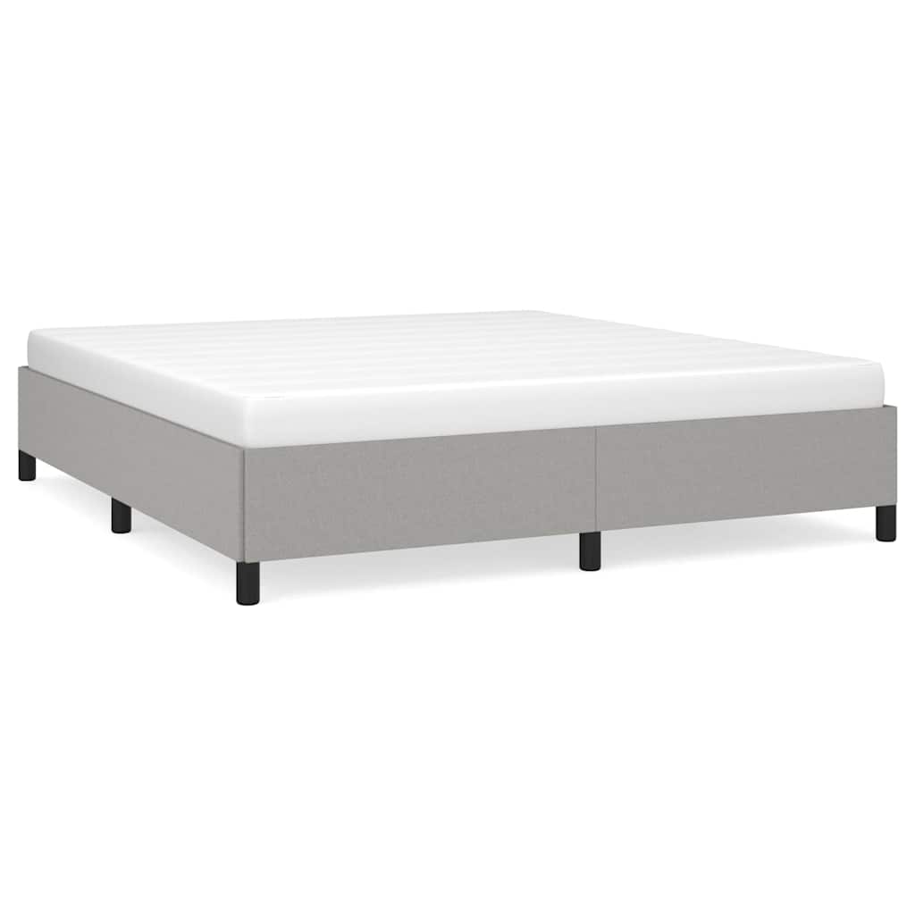 Giroletto senza Materasso Grigio Chiaro 160x200 cm Tessuto