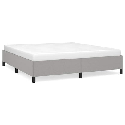 Giroletto senza Materasso Grigio Chiaro 160x200 cm Tessuto