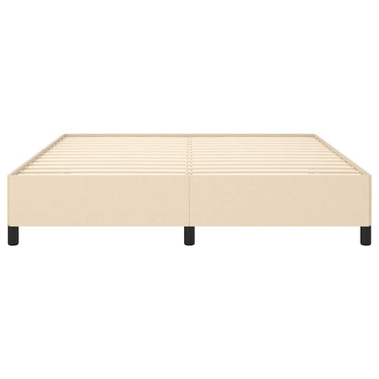 Giroletto senza Materasso Crema 160x200 cm in Tessuto