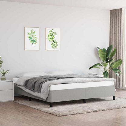 Giroletto senza Materasso Grigio Chiaro 180x200 cm Tessuto