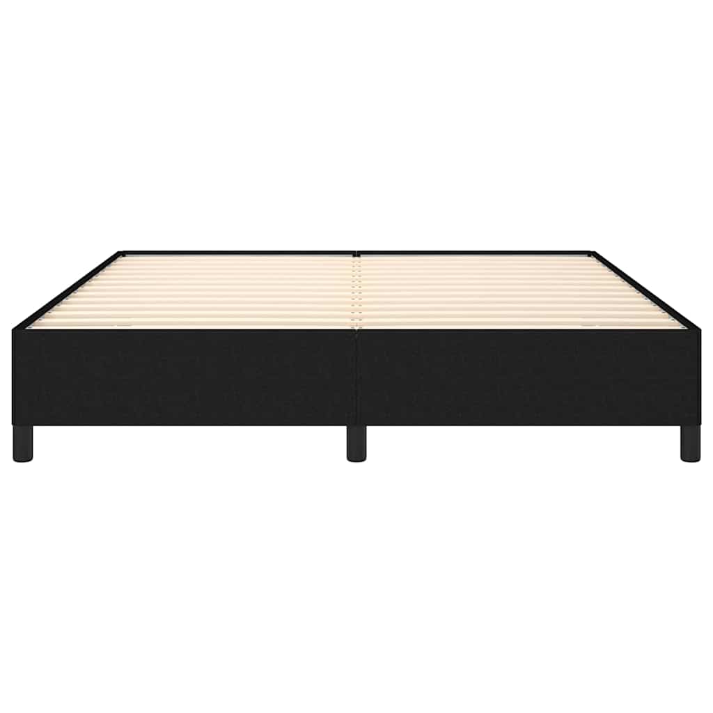 Giroletto senza Materasso Nero 180x200 cm in Tessuto