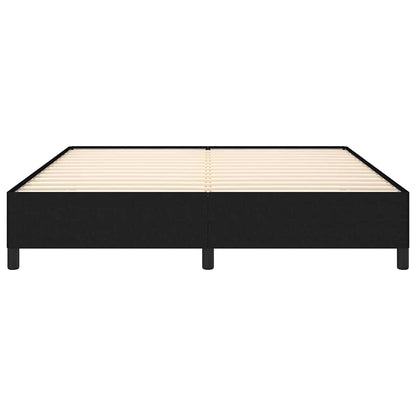 Giroletto senza Materasso Nero 180x200 cm in Tessuto