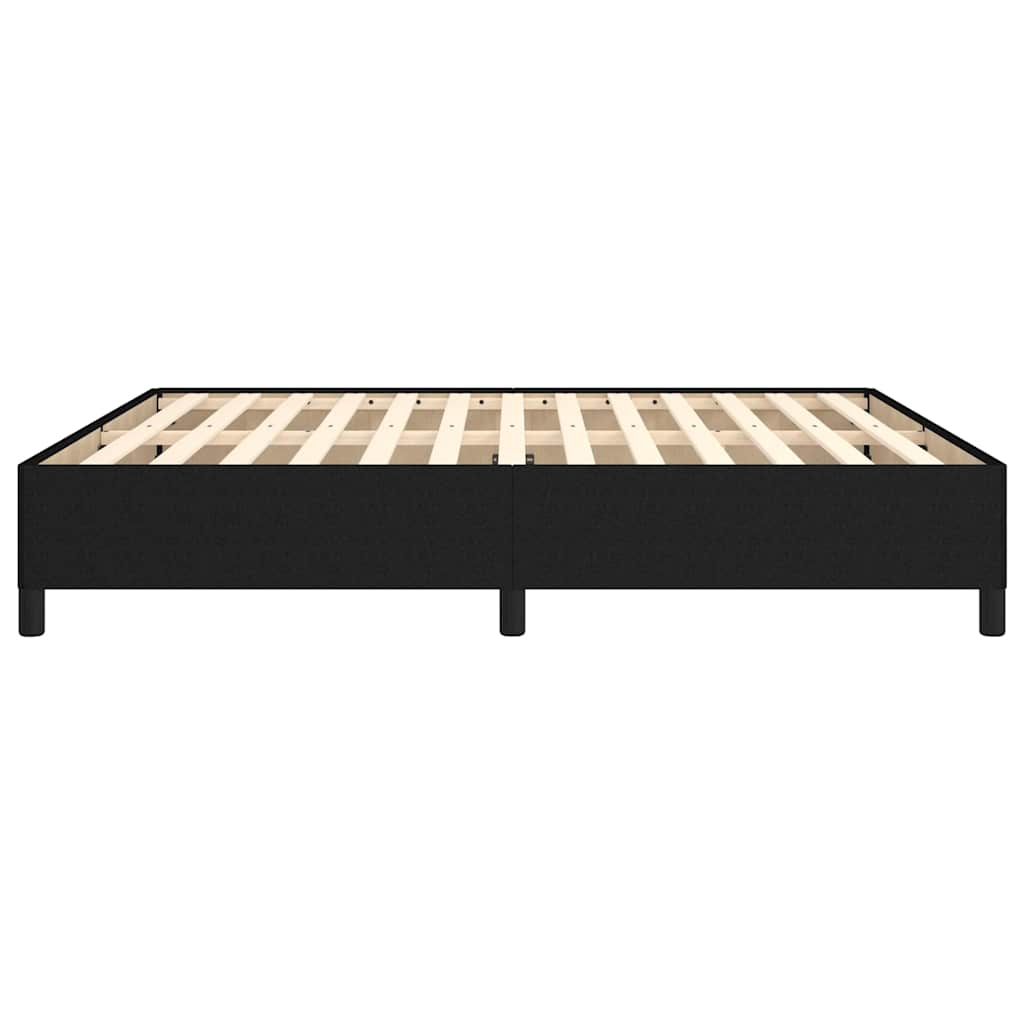 Giroletto senza Materasso Nero 180x200 cm in Tessuto