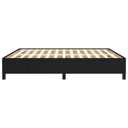 Giroletto senza Materasso Nero 180x200 cm in Tessuto