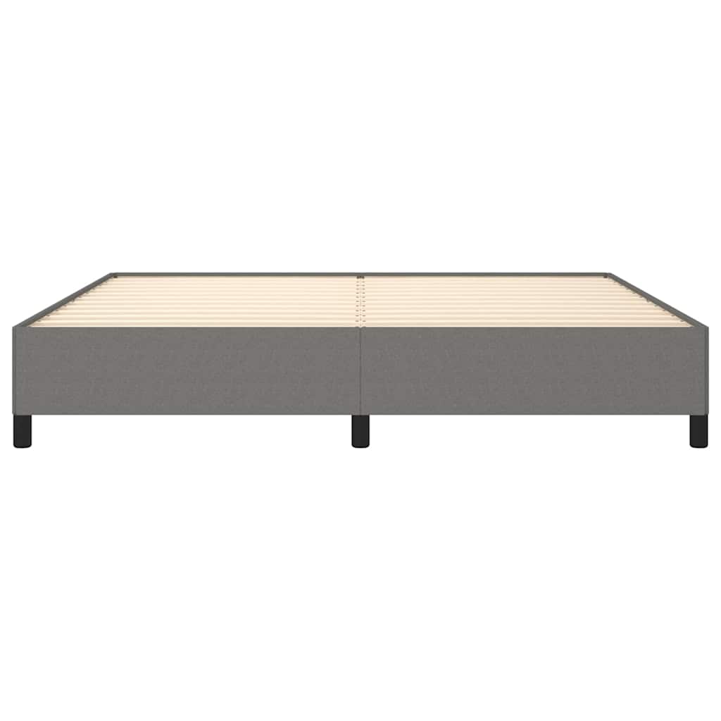 Giroletto senza Materasso Grigio Scuro 200x200 cm Tessuto