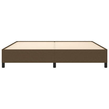 Brown bed frame 200x200 cm in fabric