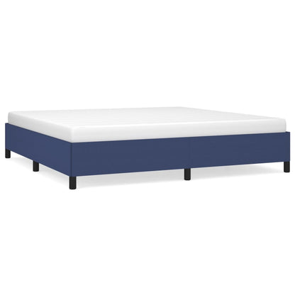 Blue bed frame 200x200 cm in fabric