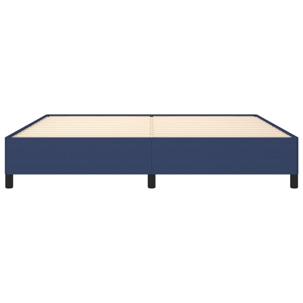 Blue bed frame 200x200 cm in fabric