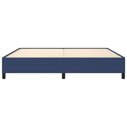 Blue bed frame 200x200 cm in fabric