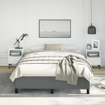 Struttura letto senza Materasso Grigio Scuro 137x190 cm in Tessuto | homemem39