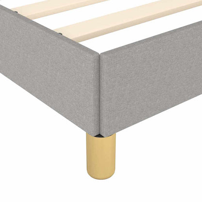 Giroletto senza Materasso Grigio Chiaro 80x200 cm Tessuto